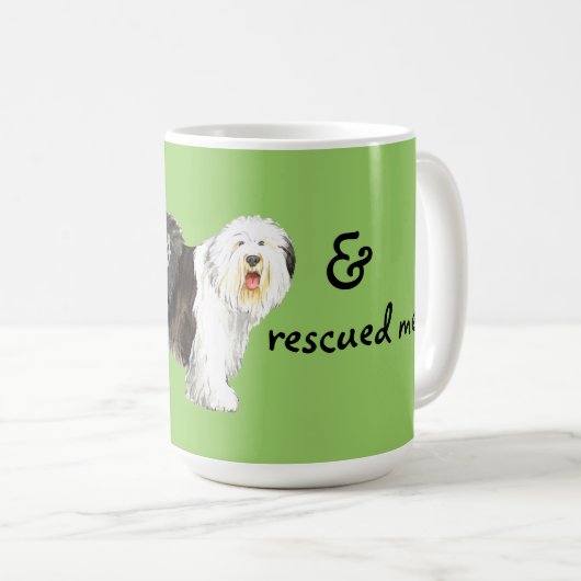 Redding oude Engelse Sheepdog Koffiemok (Voorkant rechts)