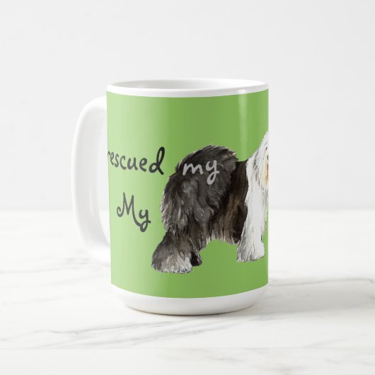 Redding oude Engelse Sheepdog Koffiemok (Voorkant links)