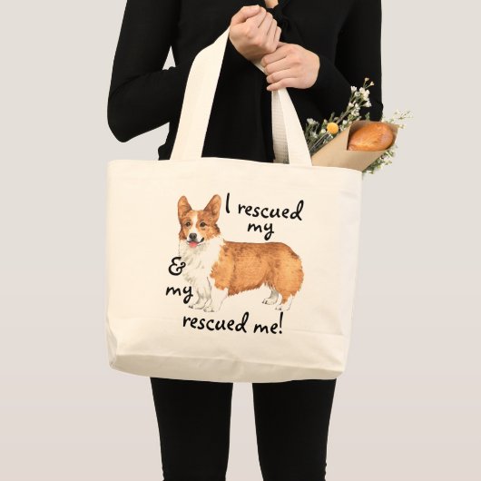 Redding Pembroke Welsh Corgi Grote Tote Bag (Voorkant (product))