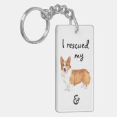 Redding Pembroke Welsh Corgi Sleutelhanger (Voorkant Links)