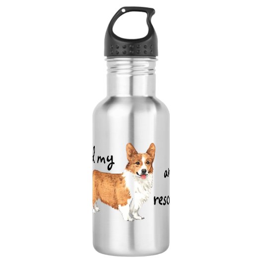 Redding Pembroke Welsh Corgi Waterfles (Voorkant)