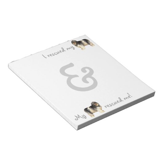 Redding Poolse Lowland Sheepdog Notitieblok (Schuin)