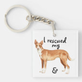 Redding Portugese Podengo Sleutelhanger (Voorkant)