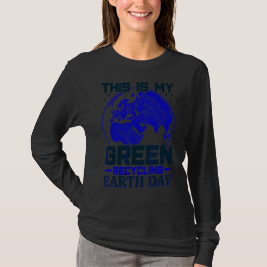 Redding Recyclen de Dag van de Schoonmaak van het  T-shirt (Voorkant)