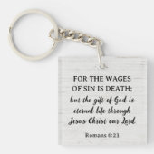 Redding Romeinen Schrift Christelijk Monogram Sleutelhanger (Voorkant)