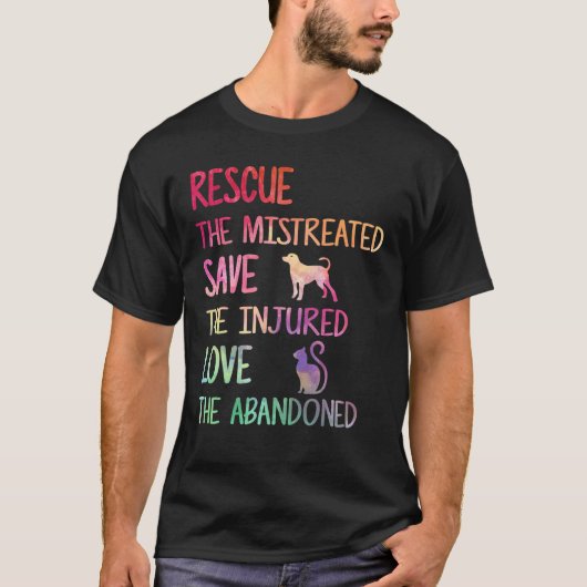Redding Save Love Pet Animal Shelter Volunteer Sla T-shirt (Voorkant)