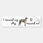 Redding Scottish Deerhound Bumpersticker (Voorkant)