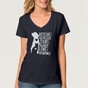 Redding, sparen, houden van dierenredding, kat Hon T-shirt