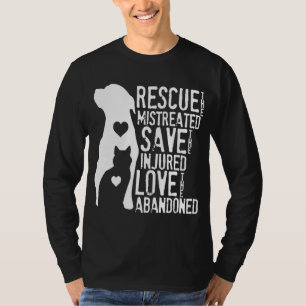 Redding sparen Liefde Redding Hondenliefhebber Cat T-shirt