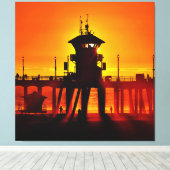 Redding Toren Nul (Canvas 40" x 40") Canvas Afdruk (Insitu (Houten vloer))