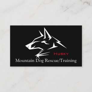 Redding van bergdog/training visitekaartje
