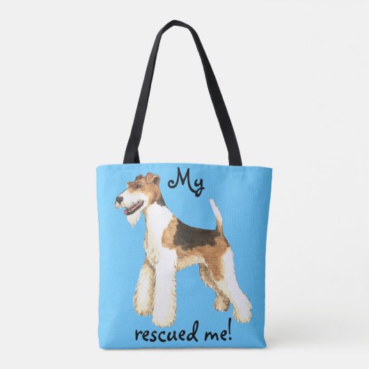 Redding van de Fox Terrier Tote Bag (Achterkant)