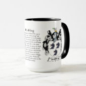 Redding van de gezinskabel van wapens mok (Voorkant rechts)