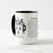 Redding van de gezinskabel van wapens mok (Voorkant links)