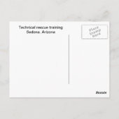 Redding van de helling in het land Red Rock Briefkaart (Achterkant)