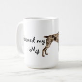 Redding van de Mok van de Duitse Wirehaire Pointer (Voorkant links)