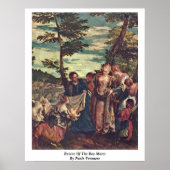 Redding van de padvinders door Paolo Veronese Poster (Voorkant)