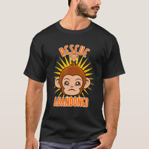 Redding van de verlaten kotterapendierenredding t-shirt