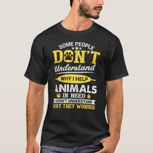 redding van dieren | Waarom ik dieren help T-shirt (Voorkant)