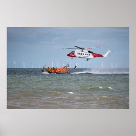 Redding van het Zee Rhyl Air Poster