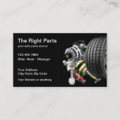 Redding van onderdelen voor auto's visitekaartje (Voorkant)