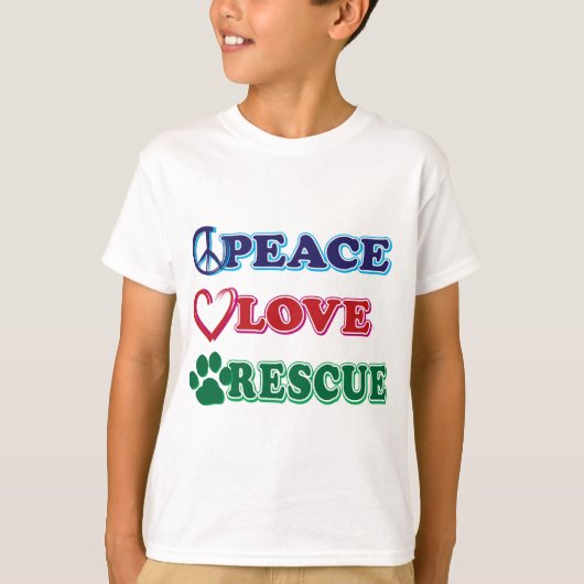 Redding van vredesliefde t-shirt (Voorkant)