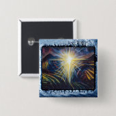 Redding Vierkante Button 5,1 Cm (Voorkant /achterkant)