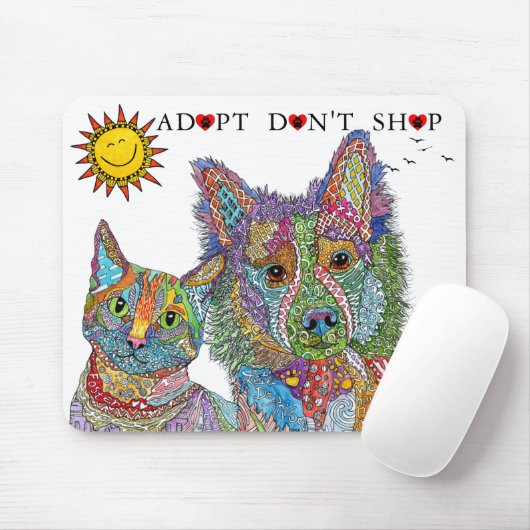 Redding voor dieren Aanpassen Niet winkelen Muismat (Met muis)