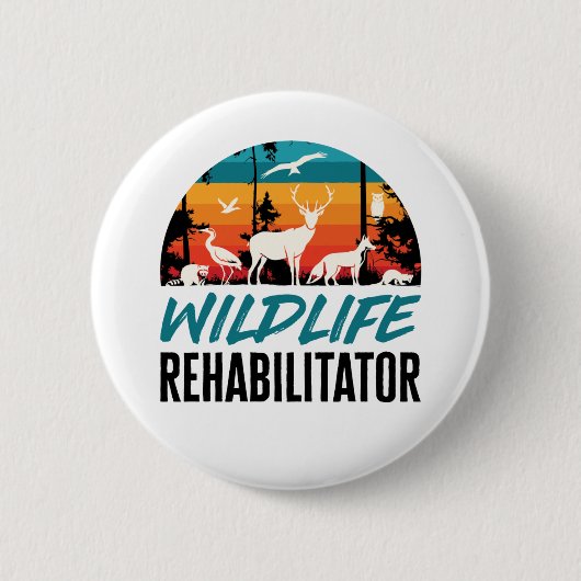 Redding voor herstel in het wild ronde button 5,7 cm (Voorkant)