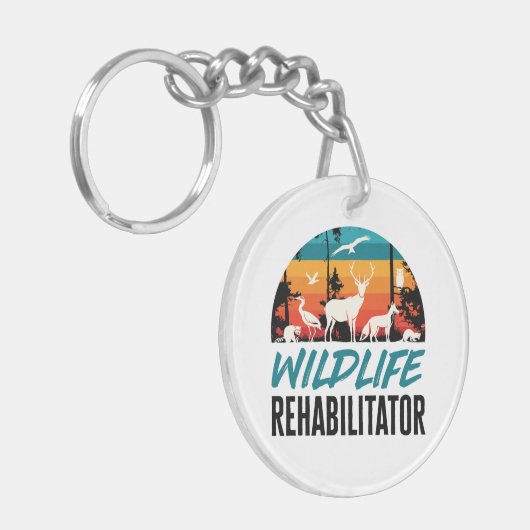 Redding voor herstel in het wild sleutelhanger (Voorkant Links)