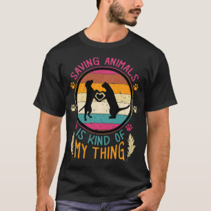 redding voor het adopteren van reddende dieren t-shirt
