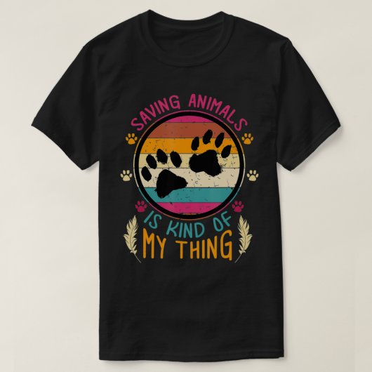 redding voor het adopteren van reddende dieren t-shirt (Design voorkant)