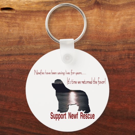 Redding voor Newfoundland Sleutelhanger (Voorkant)