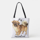 Redding voor Tibetaans Spaniel Tote Bag (Achterkant)