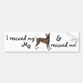 Redding Xoloitzcuintli Bumpersticker (Voorkant)