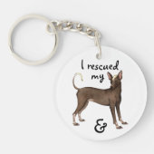 Redding Xoloitzcuintli Sleutelhanger (Voorkant)