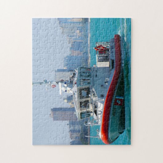 Reddingboot. Legpuzzel (Verticaal)