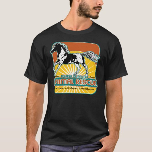 Reddingpaard voor dieren t-shirt (Voorkant)