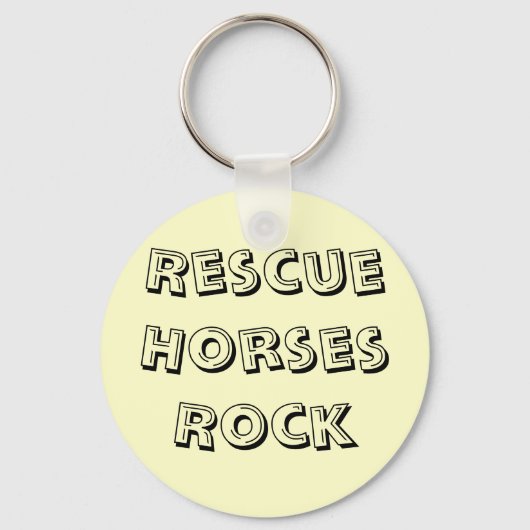 Reddingpaarden Rock Keyring Sleutelhanger (Voorkant)