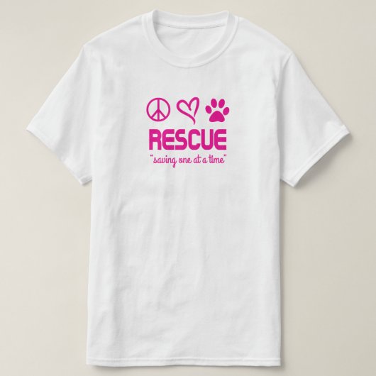 Reddings "Saving One At A Time" Unisex T-shirt (ro (Design voorkant)