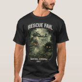 Reddingsactie Mislukt Heren Donkere T-shirt (Voorkant)