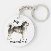 Reddingsalaskan Malemute Sleutelhanger (Achterkant)