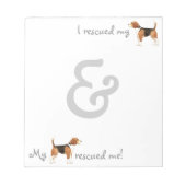 Reddingsbeagle Notitieblok (Voorkant)