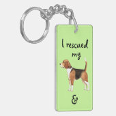 Reddingsbeagle Sleutelhanger (Voorkant Links)