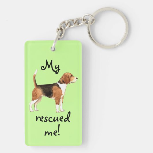 Reddingsbeagle Sleutelhanger (achterkant)