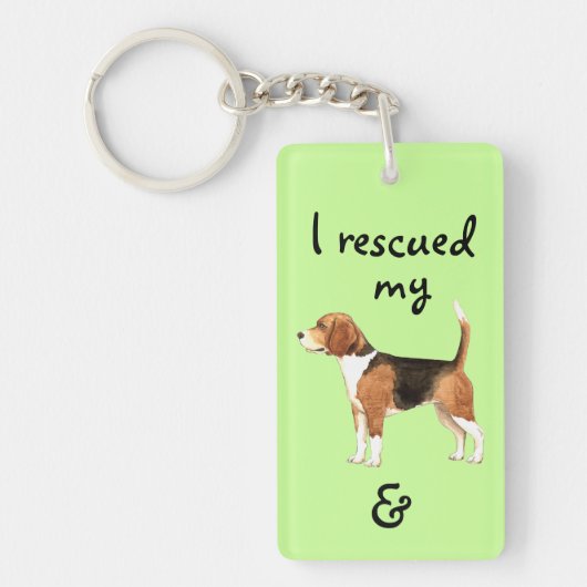 Reddingsbeagle Sleutelhanger (Voorkant)