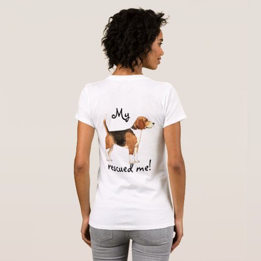 Reddingsbeagle T-shirt (Achterkant volledig)