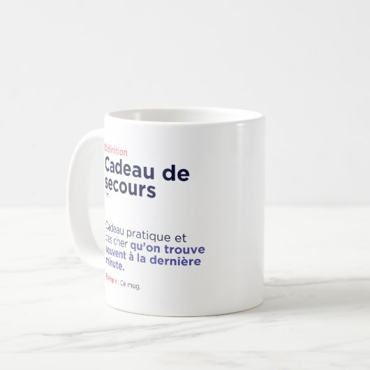 Reddingsbeker Cadeau Koffiemok (Voorkant links)