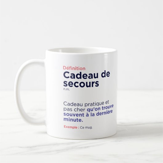 Reddingsbeker Cadeau Koffiemok (Links)