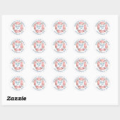 Reddingsboei Baby Shower Ronde Sticker (Vel)